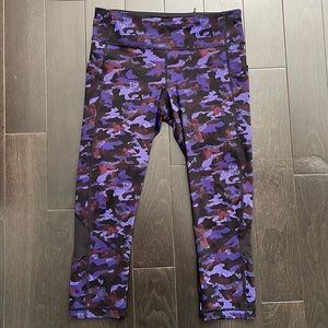 Lululemon Purple Camo Leggings 8